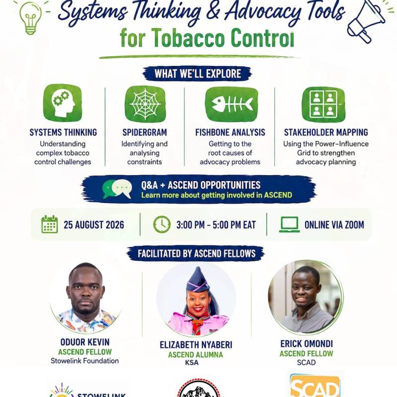 From Learning to Sharing: Bringing the ASCEND Experience to Young Tobacco Control Advocates in&nbsp;Kenya
